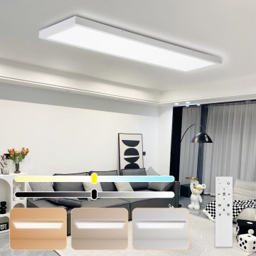 Brilagi - LED Himmennettävä kattovalaisin FRAME SMART LED/50W/230V 30x120 cm 3000-6000K IP44 valkoinen + kauko-ohjain