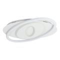 Brilagi - LED-himmennettävä kattovalaisin IRIS LED/78W/230V 3000-6000K 37x49 cm valkoinen + kaukosäädin