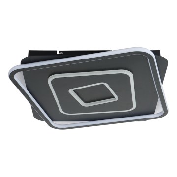 Brilagi - LED-himmennettävä kattovalaisin IRIS LED/98W/230V 3000-6000K 50x50 cm musta + kaukosäädin