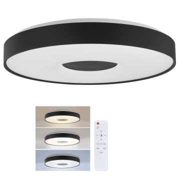Brilagi - LED-himmennettävä kattovalaisin JAMIS LED/48W/230V 3000-6500K halkaisija 39 cm musta + + kaukosäädin