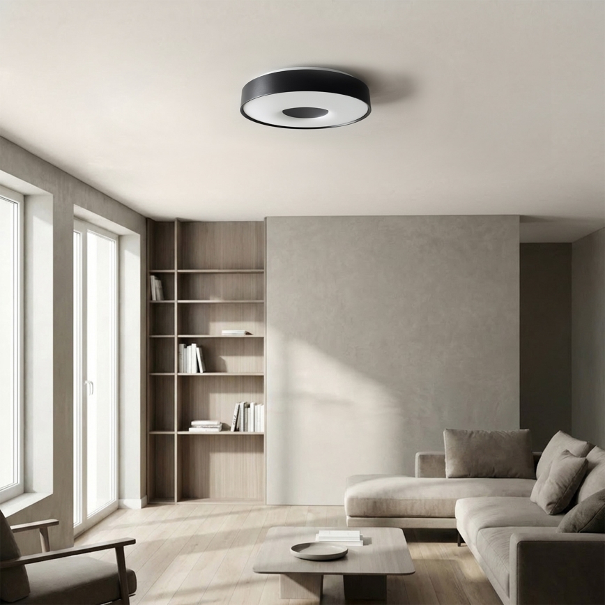 Brilagi - himmennettävä LED-kattovalaisin JAMIS LED/48W/230V 3000-6500K Ø 39 cm musta + kaukosäädin