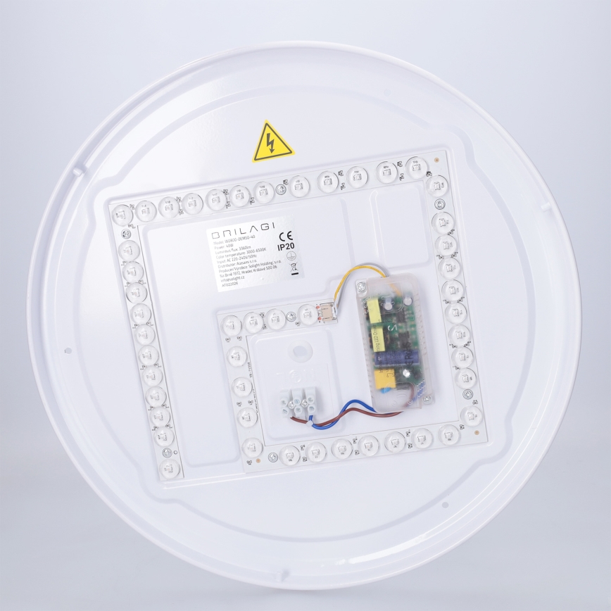 Brilagi - himmennettävä LED-kattovalaisin JAMIS LED/48W/230V 3000-6500K Ø 39 cm musta + kaukosäädin