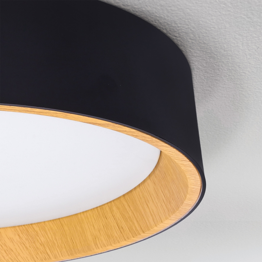 Brilagi - LARIOS LED himmennettävä kattovalaisin LED/72W/230V 3000-6500K, musta, halkaisija 59 cm + kaukosäädin