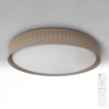 Brilagi - LED-himmennettävä kattovalaisin LUCIA LED/48W/230V 3000-6500K Ø 41 cm ruskea + kaukosäädin