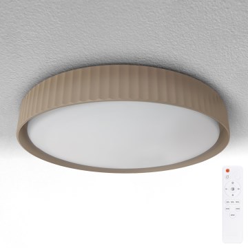 Brilagi - LED-himmennettävä kattovalaisin LUCIA LED/48W/230V 3000-6500K Ø 41 cm ruskea + kaukosäädin