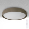 Brilagi - LED-himmennettävä kattovalaisin LUCIA, LED 60 W, 230 V, 3000–6500 K, halkaisija 59 cm, taupe + kaukosäädin