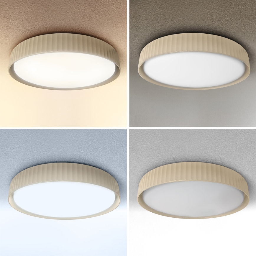 Brilagi - Himmennettävä LED-kattovalaisin LUCIA 60 W/230 V 3000–6500K halkaisija 59 cm beige + kaukosäädin