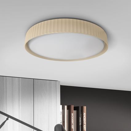 Brilagi - Himmennettävä LED-kattovalaisin LUCIA 60 W/230 V 3000–6500K halkaisija 59 cm beige + kaukosäädin