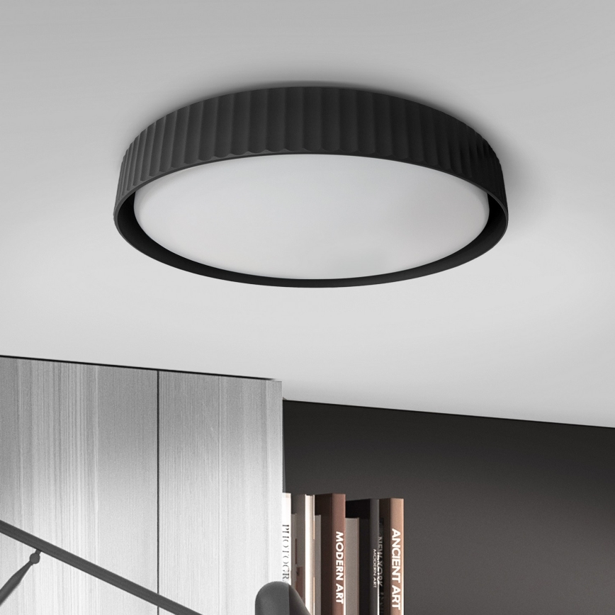 Brilagi - LED-himmennettävä kattovalaisin LUCIA LED/60W/230V 3000–6500 K Ø 59 cm musta + kauko-ohjain