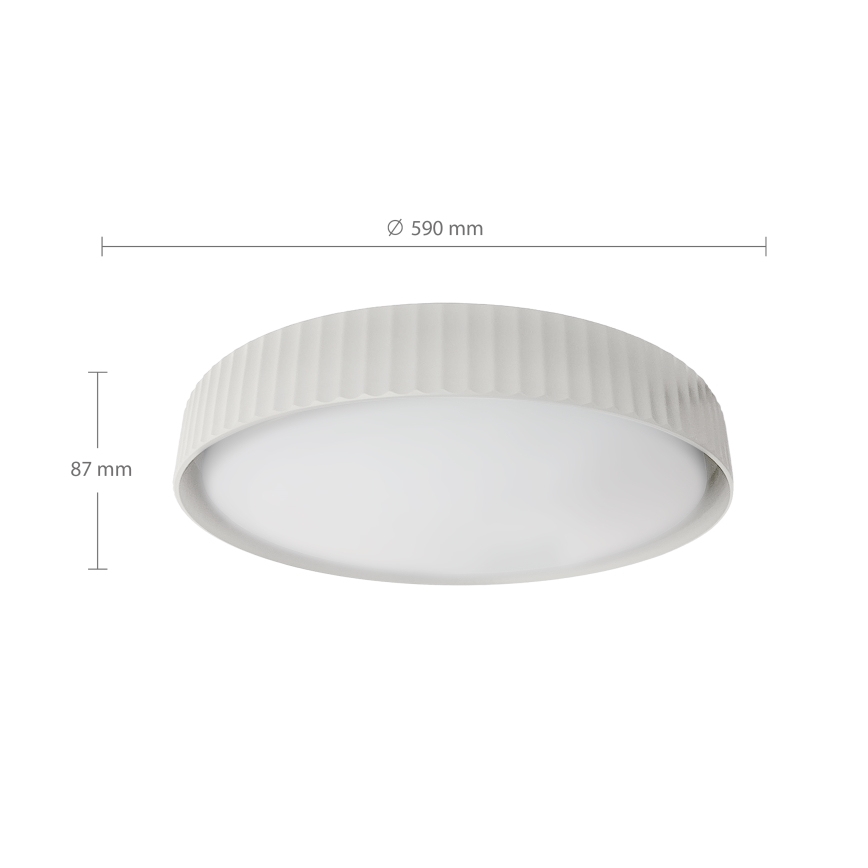 Brilagi - himmennettävä LED-kattovalaisin LUCIA LED/60W/230V 3000-6500K Ø 59 cm valkoinen + kauko-ohjain