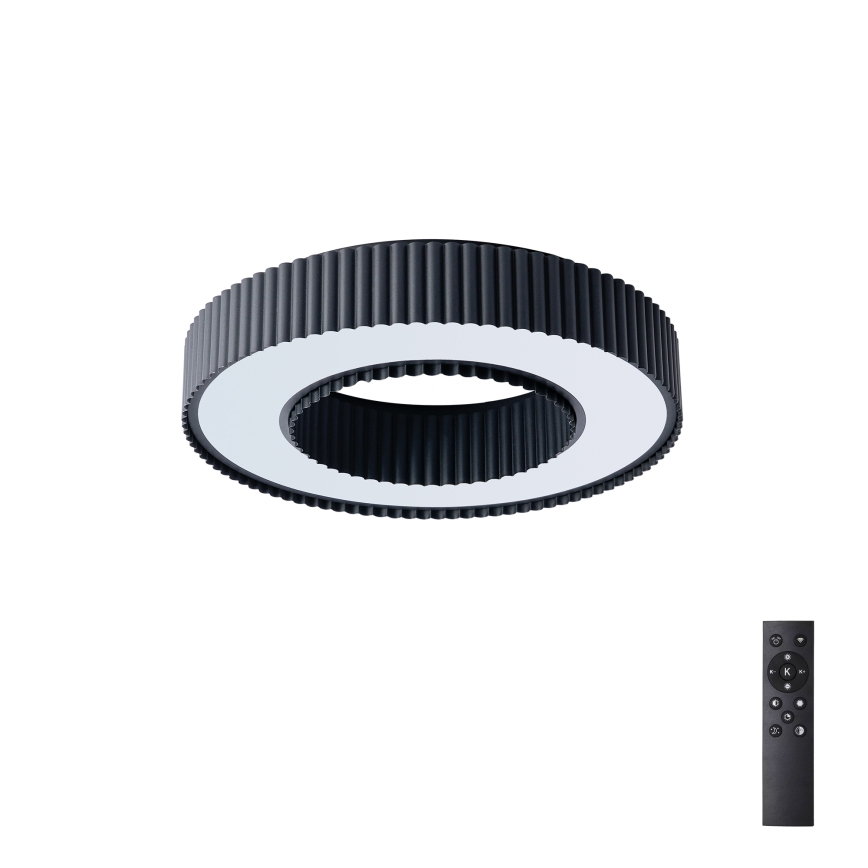 Brilagi - LUMIX LED-himmennettävä kattovalaisin LED/48W/230V 3000-6000K, musta, halkaisija 50 cm + kaukosäädin