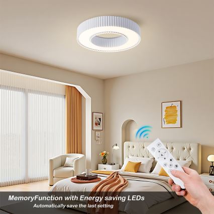 Brilagi - himmennettävä LED-kattovalaisin LUMIX LED/48W/230V 3000-6000K valkoinen, halkaisija 50 cm + kaukosäädin