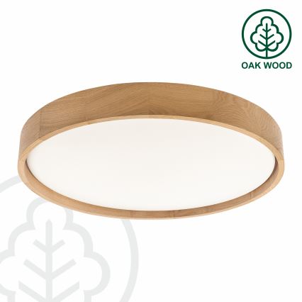 Brilagi - LED-himmennettävä kattovalaisin MANAROLA REMOTE LED/36W/230V 3000–6500 K halkaisija 51 cm tammi + kaukosäädin