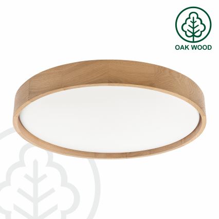 Brilagi - LED-himmennettävä kattovalaisin MANAROLA SMART LED/36W/230V 3000-6000K Wi-Fi Tuya Beacon halkaisija 51 cm tammi + kaukosäädin