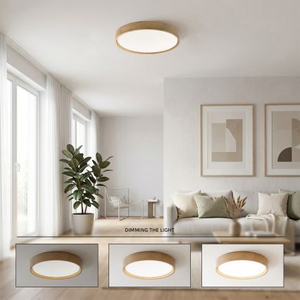 Brilagi - himmennettävä LED-kattovalaisin MANAROLA SMART STARS LED/36W/230V 3000-6000K Wi-Fi Tuya Beacon halkaisija 51 cm + kaukosäädin
