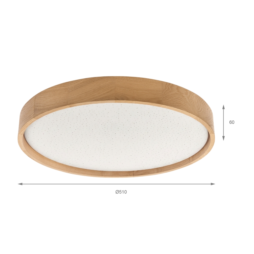 Brilagi - himmennettävä LED-kattovalaisin MANAROLA SMART STARS LED/36W/230V 3000-6000K Wi-Fi Tuya Beacon halkaisija 51 cm + kaukosäädin