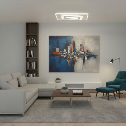 BRILAGI - Himmennettävä kattovalaisin MODERN LED/51W/230V 3000-6000K 20x40 cm + kaukosäädin