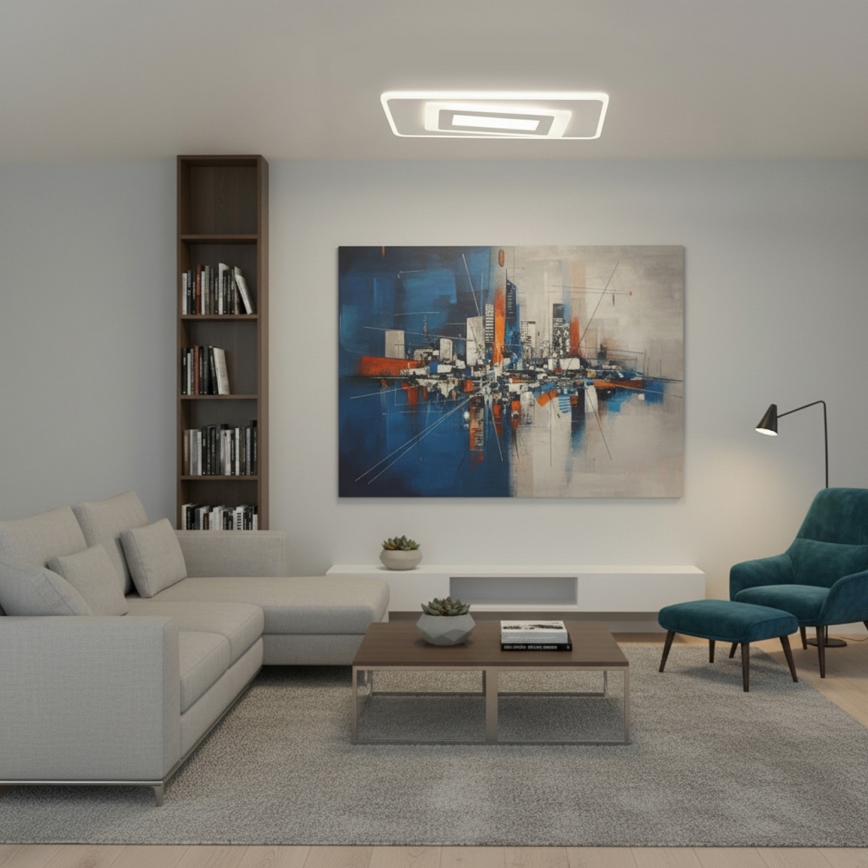 BRILAGI - Himmennettävä kattovalaisin MODERN LED/51W/230V 3000-6000K 20x40 cm + kaukosäädin