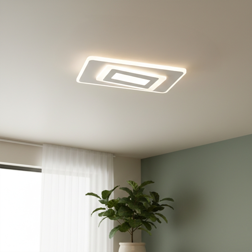 BRILAGI - Himmennettävä kattovalaisin MODERN LED/51W/230V 3000-6000K 20x40 cm + kaukosäädin
