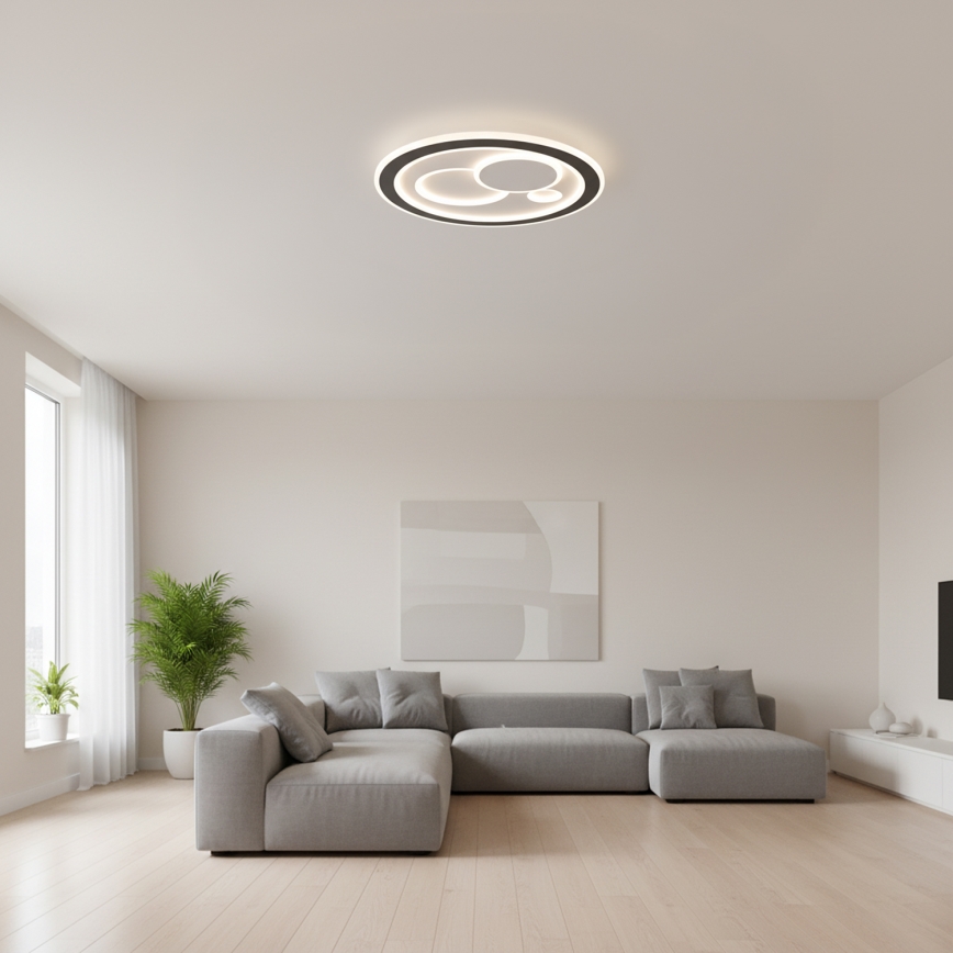 BRILAGI - LED Himmennettävä kattovalaisin MODERN LED/89W/230V 3000-6000K halkaisija 47 cm + kaukosäädin