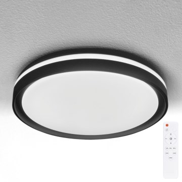 Brilagi - LED-himmennettävä kattovalaisin NAOMI LED/48W/230V 3000-6500K halkaisija 39 cm musta + kaukosäädin