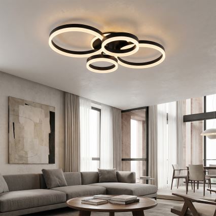 Brilagi - himmennettävä LED-kattovalaisin ORBITS LED/49W/230V 3000-6000K + kaukosäädin