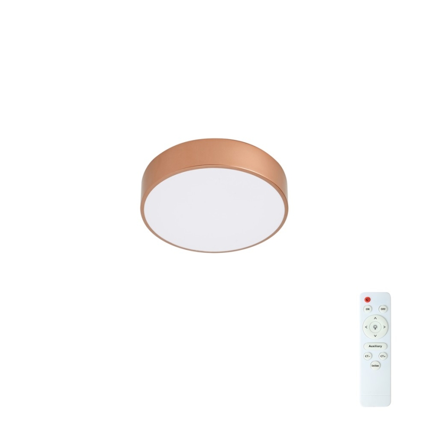 BRILAGI - LED Himennettävä kattovalaisin POOL LED/24W/230V 3000-6000K halkaisija 20 cm kuparinvärinen + kaukosäädin