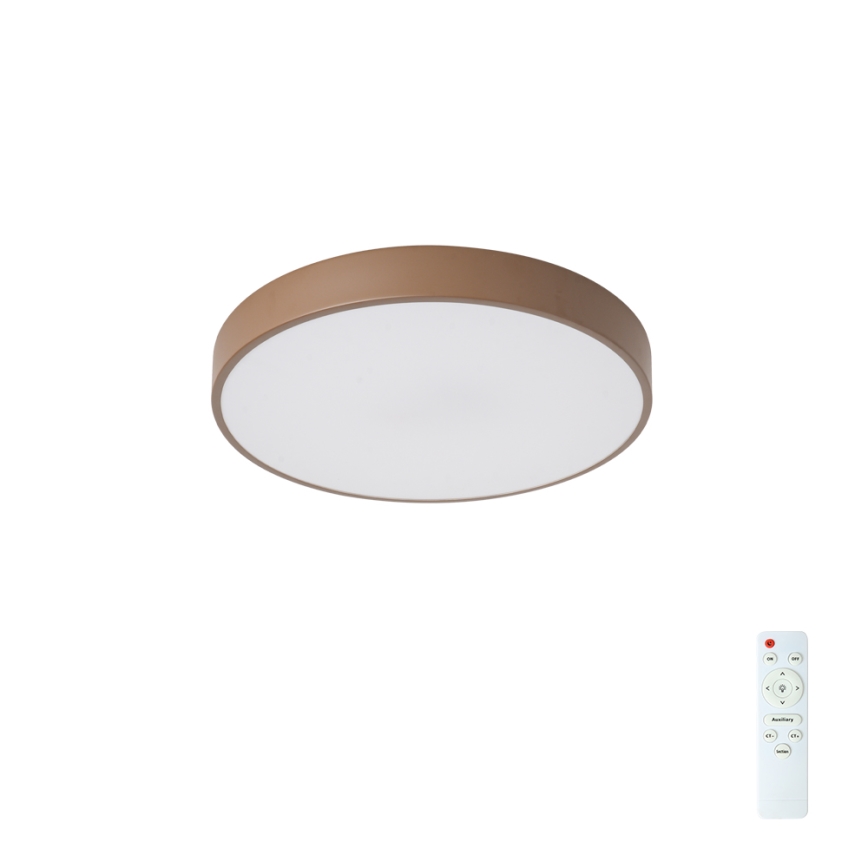 Brilagi - himmennettävä LED-kattovalaisin POOL LED/36W/230V 3000-6000K Ø 30 cm ruskea + kaukosäädin