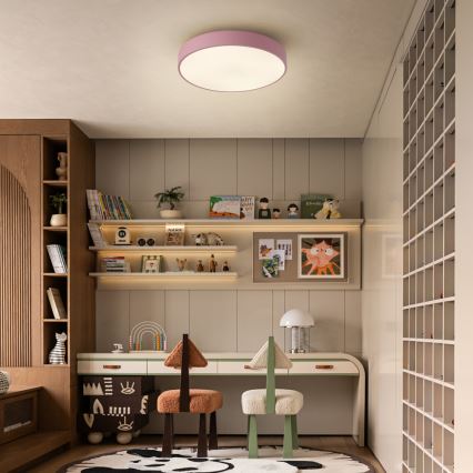 Brilagi - Himmennettävä LED-kattovalaisin POOL LED/36W/230V 3000–6000 K halkaisija 30 cm vaaleanpunainen + kaukosäädin