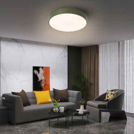 Brilagi - himmennettävä LED-kattovalaisin POOL LED/36W/230V 3000-6000K halkaisija 30 cm vihreä + kaukosäädin