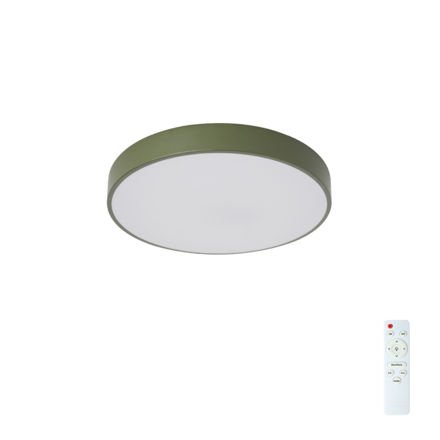 Brilagi - himmennettävä LED-kattovalaisin POOL LED/36W/230V 3000-6000K halkaisija 30 cm vihreä + kaukosäädin