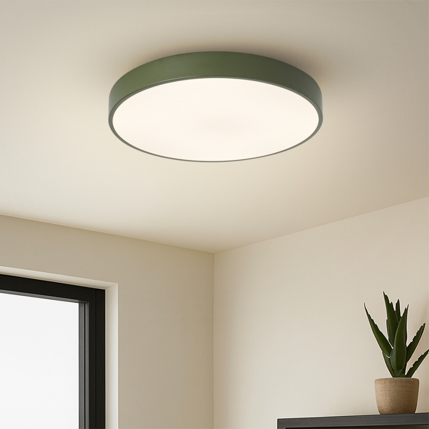 Brilagi - Himmennettävä LED-kattovalaisin POOL LED/48W/230V 3000-6000K Ø 40 cm vihreä + kaukosäädin