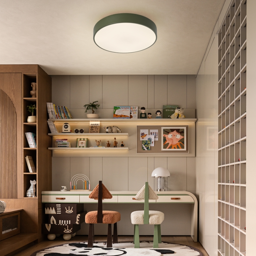 Brilagi - Himmennettävä LED-kattovalaisin POOL LED/48W/230V 3000-6000K Ø 40 cm vihreä + kaukosäädin