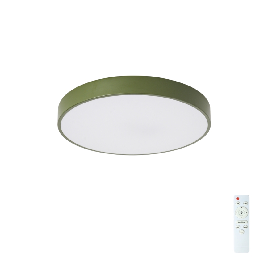 Brilagi - Himmennettävä LED-kattovalaisin POOL LED/48W/230V 3000-6000K Ø 40 cm vihreä + kaukosäädin