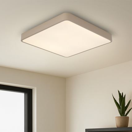 Brilagi - LED himmennettävä kattovalaisin POOL LED/48W/230V 3000-6000K 50x50 cm beige + kaukosäädin