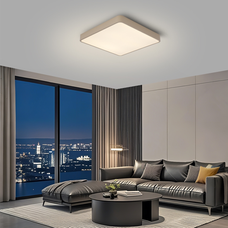 Brilagi - LED himmennettävä kattovalaisin POOL LED/48W/230V 3000-6000K 50x50 cm beige + kaukosäädin