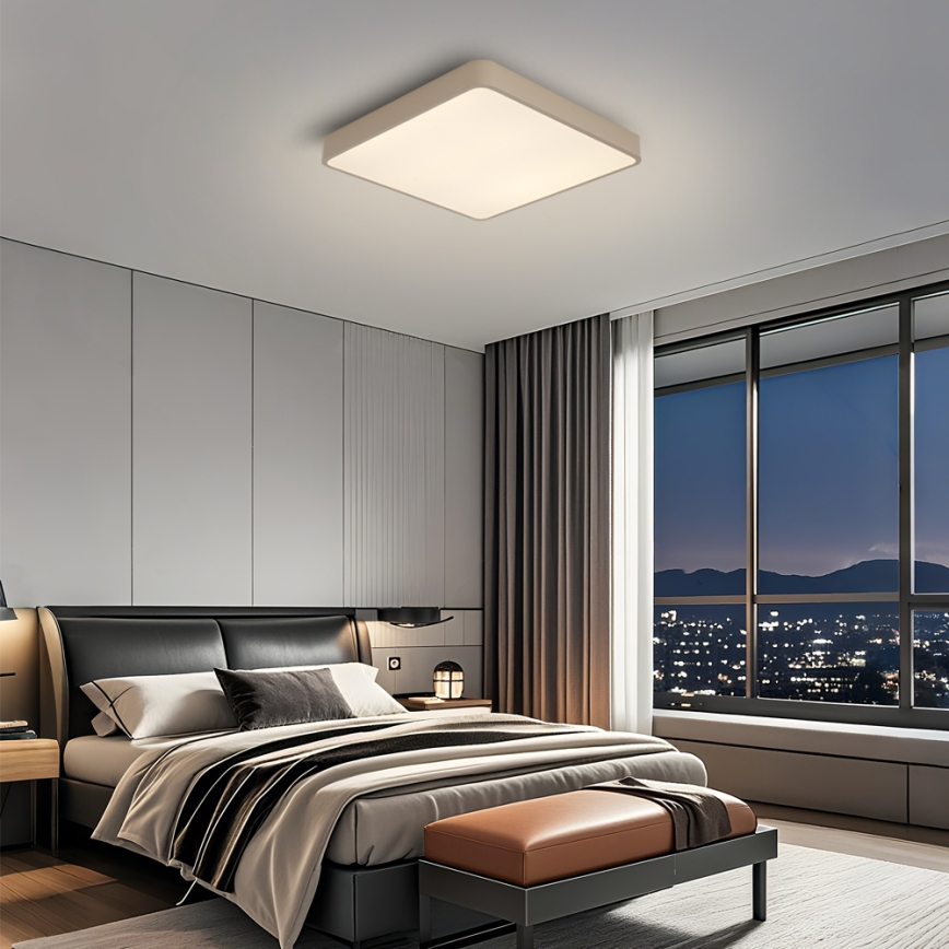 Brilagi - LED himmennettävä kattovalaisin POOL LED/48W/230V 3000-6000K 50x50 cm beige + kaukosäädin