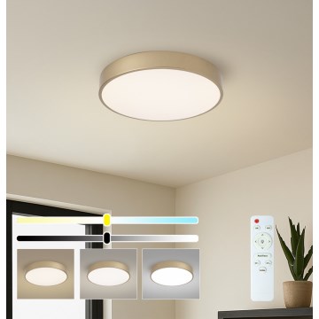 BRILAGI - LED-himmennettävä kattovalaisin POOL LED/48W/230V 3000-6000K Ø 40 cm kultainen + kaukosäädin