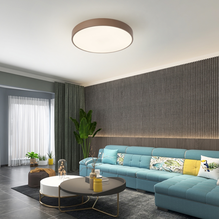 Brilagi - himmennettävä LED-kattovalaisin POOL LED/60W/230V 3000-6000K halkaisija 50 cm ruskea + kaukosäädin