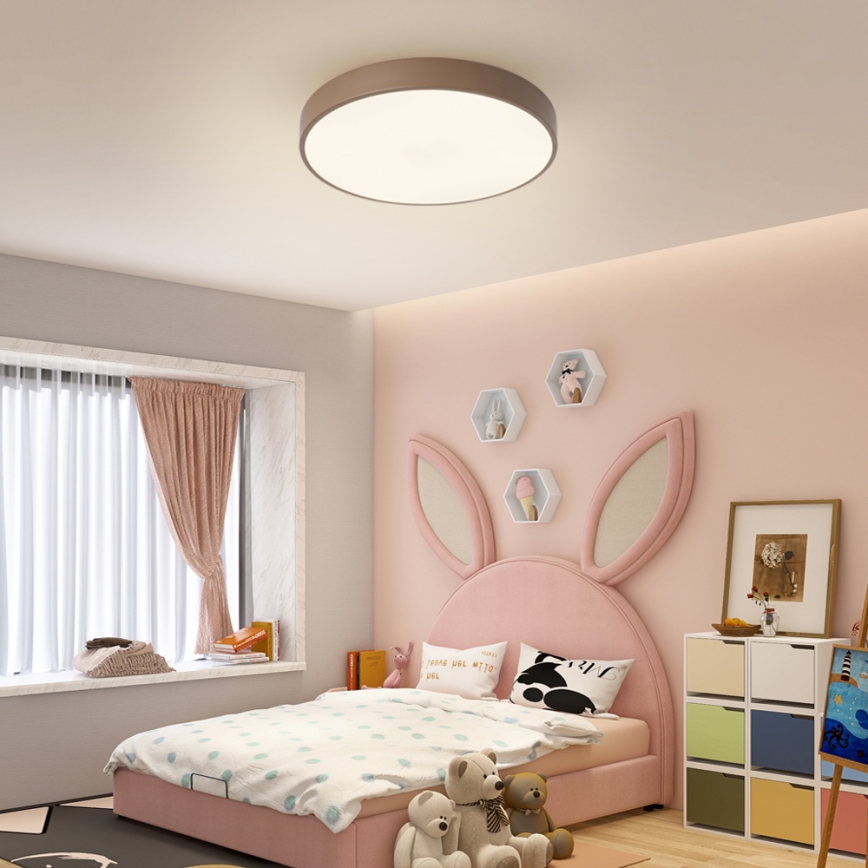 Brilagi - himmennettävä LED-kattovalaisin POOL LED/60W/230V 3000-6000K halkaisija 50 cm ruskea + kaukosäädin