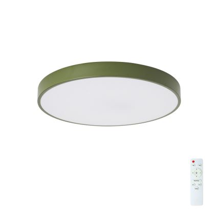 Brilagi - himmennettävä LED-kattovalaisin POOL, 60 W, 230 V, 3000–6000 K, Ø 50 cm, vihreä + kaukosäädin