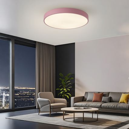 Brilagi - LED-himmennettävä kattovalaisin POOL LED/60W/230V 3000-6000K halkaisija 60 cm vaaleanpunainen + kaukosäädin