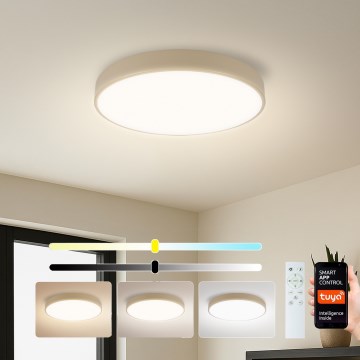 Brilagi - LED-himmennettävä kattovalaisin POOL SMART LED/48W/230V 3000-6000K halkaisija 40 cm Wi-Fi Tuya beige + kaukosäädin