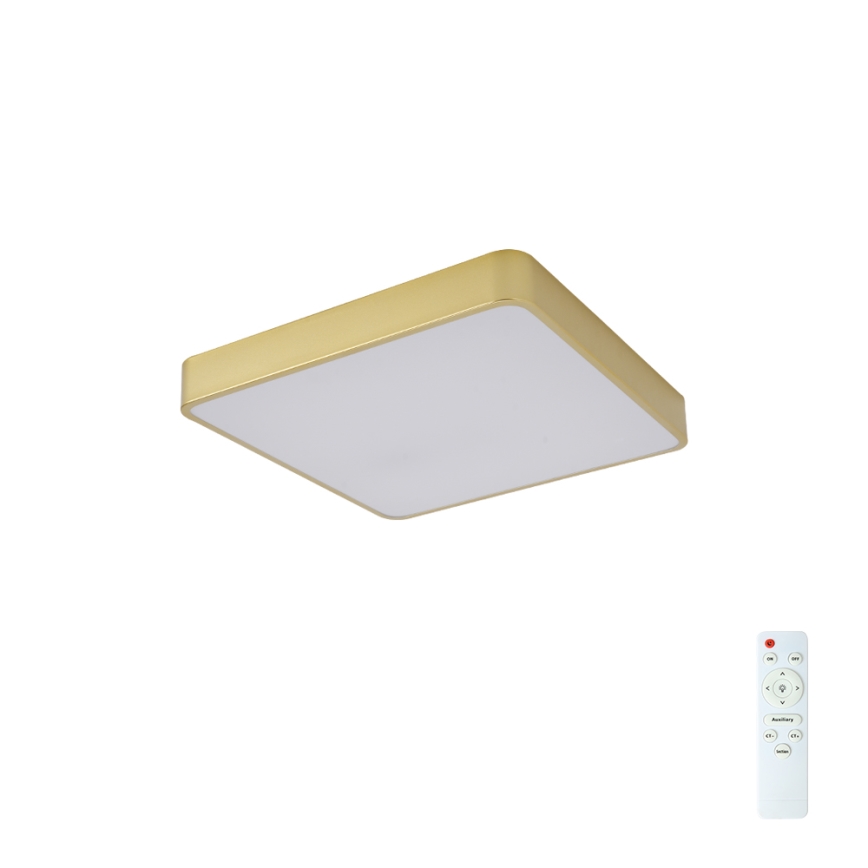 BRILAGI - LED himmennettävä kattovalaisin POOL SQUARE LED/36W/230V 3000-6000K 40x40 cm kullanvärinen + kaukosäädin