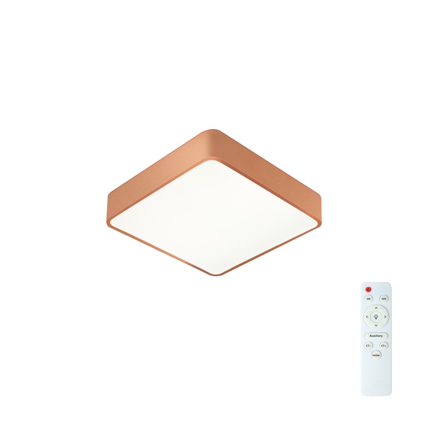 BRILAGI - himennettävä LED-kattovalaisin POOL SQUARE LED/36W/230V 3000-6000K 40x40 cm kuparinvärinen + kaukosäädin