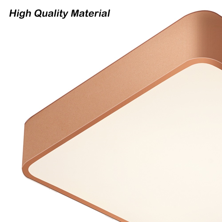 BRILAGI - himennettävä LED-kattovalaisin POOL SQUARE LED/36W/230V 3000-6000K 40x40 cm kuparinvärinen + kaukosäädin