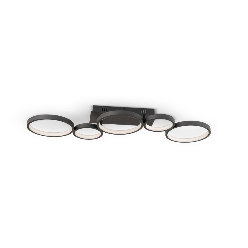 Brilagi - LED-himmennettävä kattovalaisin RINGO LED/34W/230V 3000-6000K 28x84 cm musta + kaukosäädin