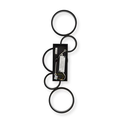 Brilagi - LED-himmennettävä kattovalaisin RINGO LED/34W/230V 3000-6000K 28x84 cm musta + kaukosäädin