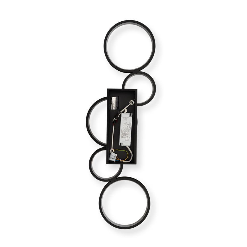 Brilagi - LED-himmennettävä kattovalaisin RINGO LED/34W/230V 3000-6000K 28x84 cm musta + kaukosäädin