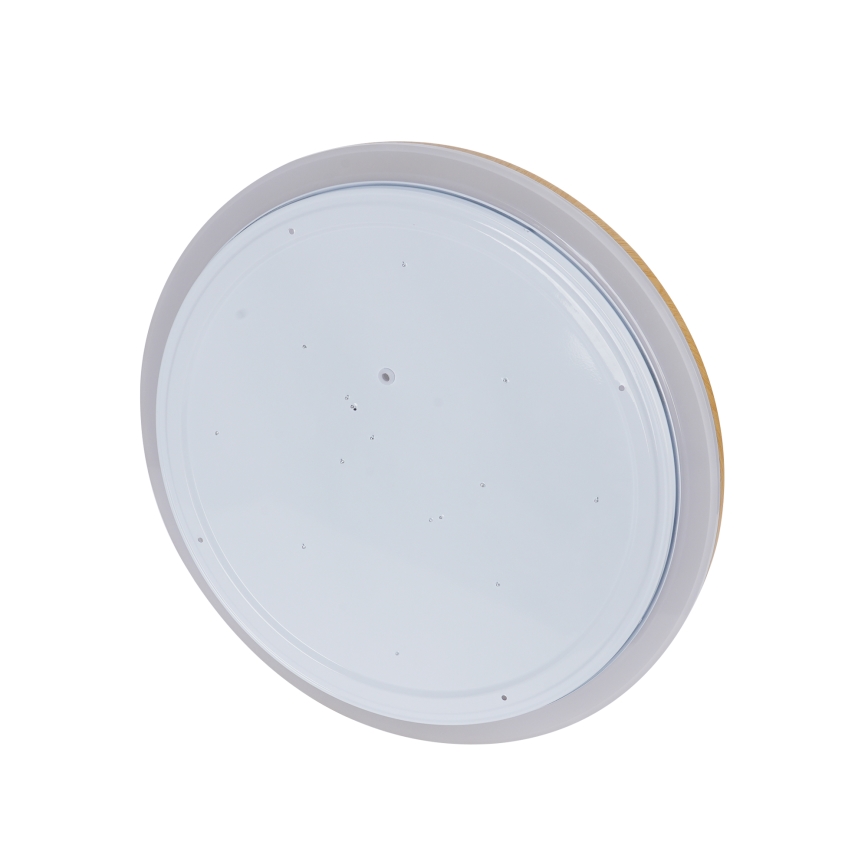 Brilagi - LED-himmennettävä kattovalaisin RIVO LED/72W/230V 3000-6000K puukuosi, halkaisija 50 cm + kaukosäädin